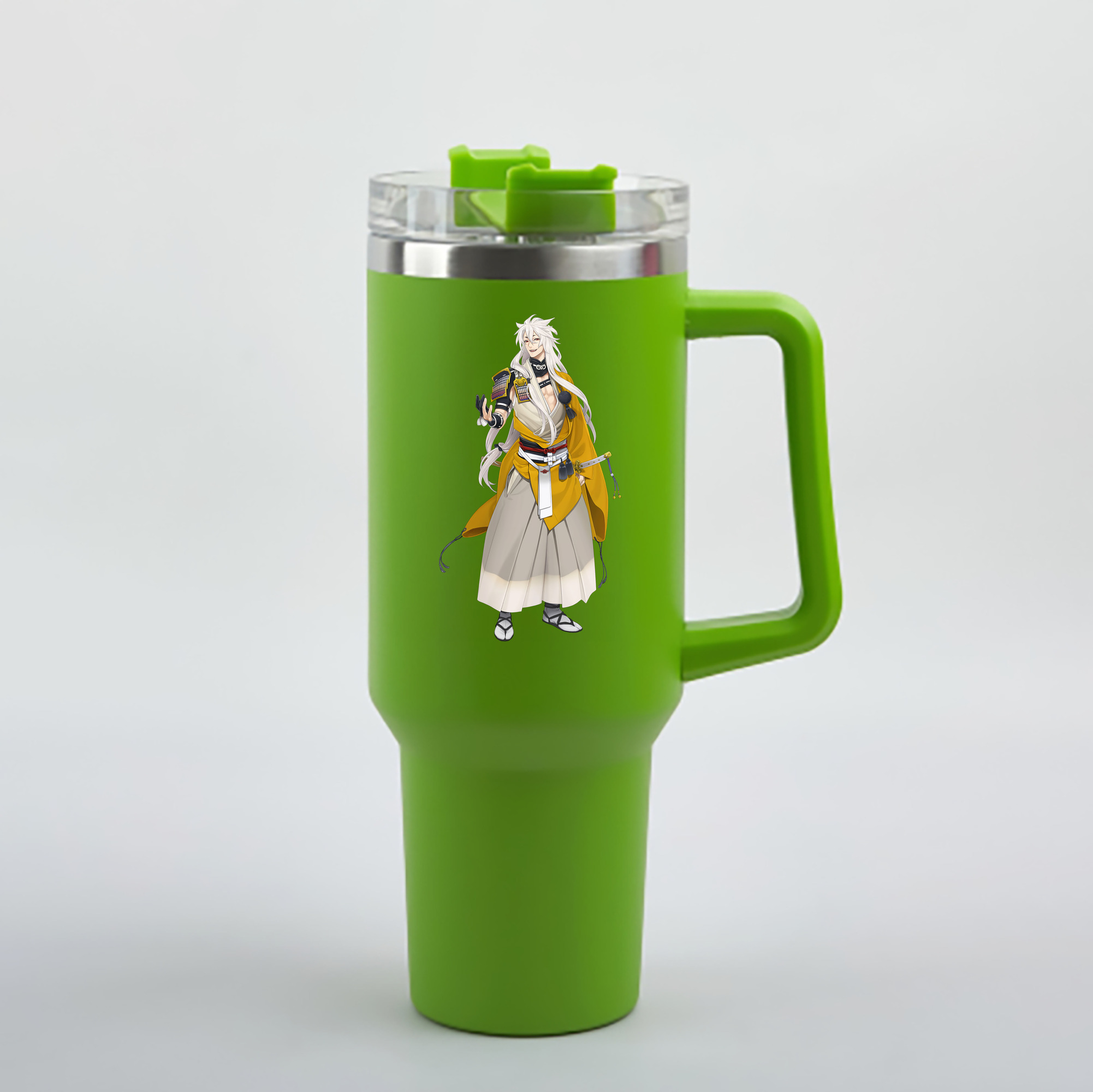 （画像用） 刀剣乱舞 Touken Ranbu 1200mL車用タンブラー - クリスタルステッカー（プラスチックストロー付き）